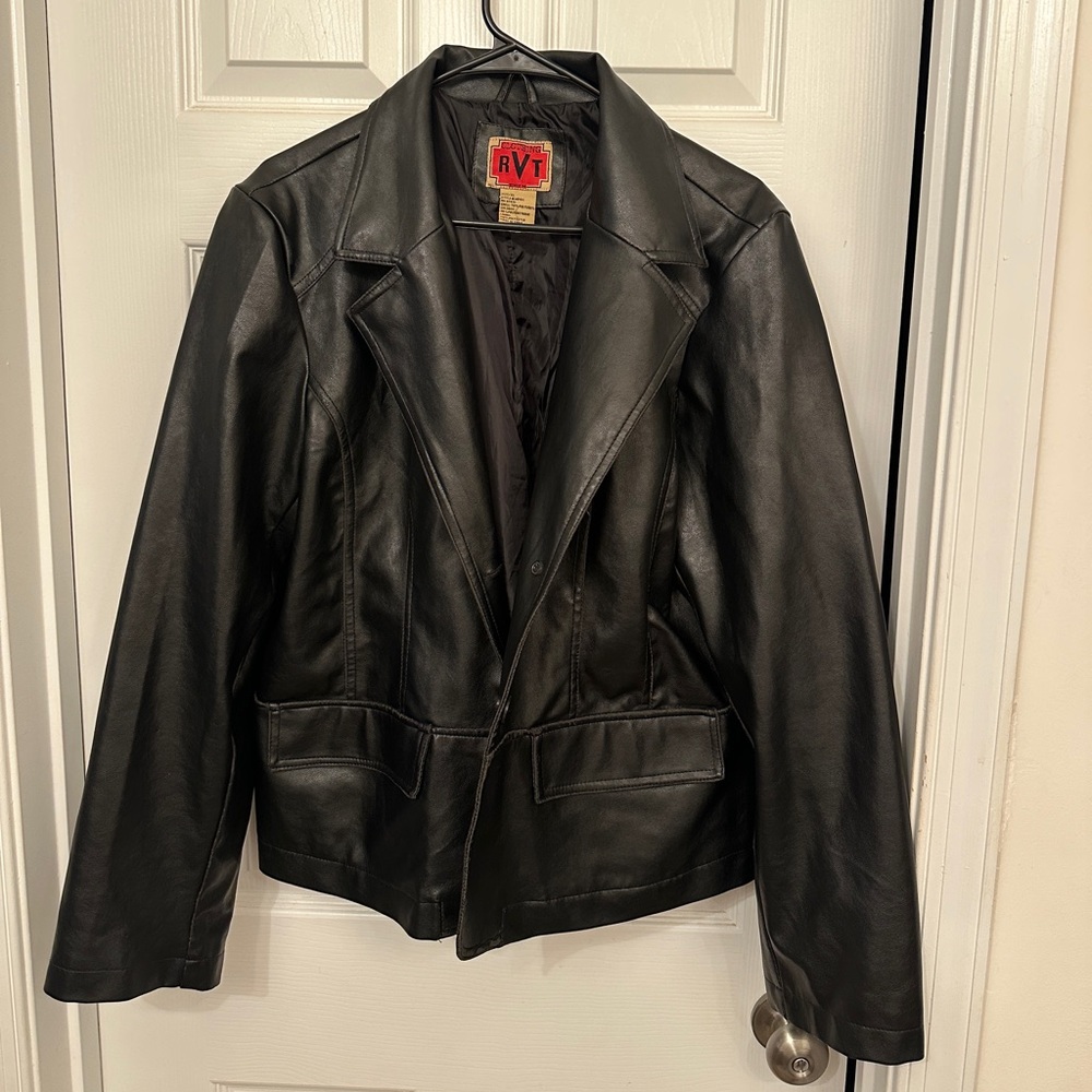 Faux leather jacket